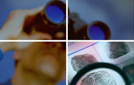 Person Looking Through Binoculars